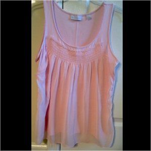 New York & Company | Pink Smocked Tank